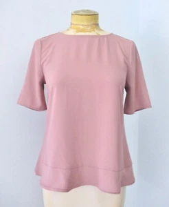 Neu mit Etikett Ann Taylor Dusty Lavendel Lila dehnbares Stricktop Lagenlook Saum Petite SP - Bild 1 von 5