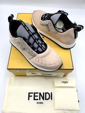 fendi embellished satin sneakers