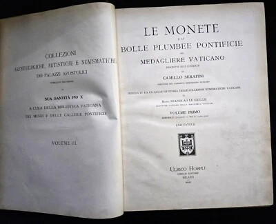 The Coins and Lead Papal Bulls of the Vatican Medal Cabinet With 62 Plates 1910 Foto 1 de 4