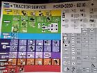 FORD 3230-8210 TRACTOR SERVICE CHART SHEET