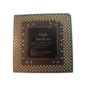 Intel Pentium MMX FV80503200 SY060 Processor CPU - Not Tested - Picture 1 of 2