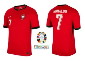 Trikot Nike Portugal EURO 2024 Home - Ronaldo 7 I Heim EM Badge Abzeichen CR7 - Bild 1 von 1