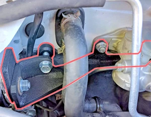 Aluminum Clutch Master Cylinder Brace for 08-14 Subaru WRX STI 08-11 Impreza - Bild 1 von 8
