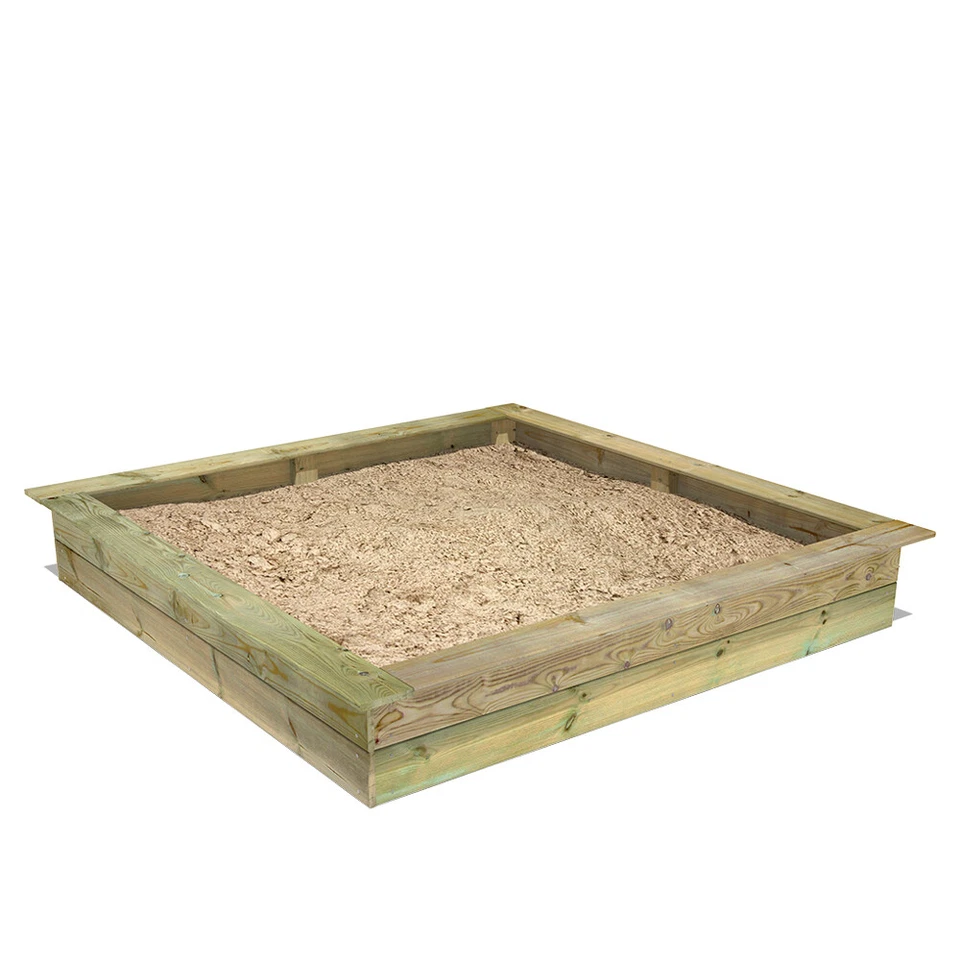 WICKEY King Kong 195 Sandkasten Sandkiste mit Sitzbank Garten Kinder Buddelkiste