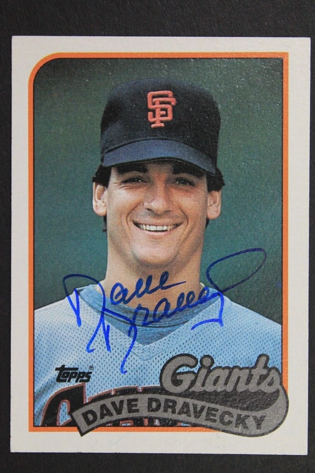 Dave Dravecky San Francisco Giants Autographed 1989 Topps #601 Signed Card  - Image 1 of 3