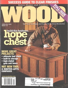 Wood Magazine June/July 2002 Heirloom Hope Chest Tool Chest Gate Fence - Picture 1 of 1