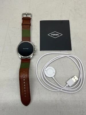 Fossil Gen 6 Smartwatch Venture Edition Olive Fabric and Leather FTW4068V -USED - Image 1 of 4