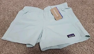 Patagonia Shorts Kids Girls Size M (10) Baggies 3.5" Inseam Mint Tea Green - Picture 1 of 6