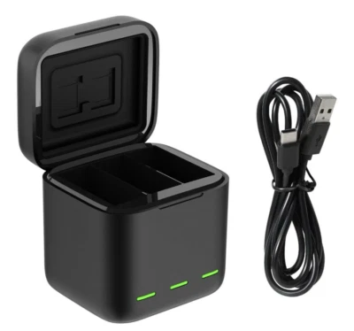 3 Channel Storage Battery Charger Box for GoPro HERO 12 11 10 9 Black - Image 1 of 4