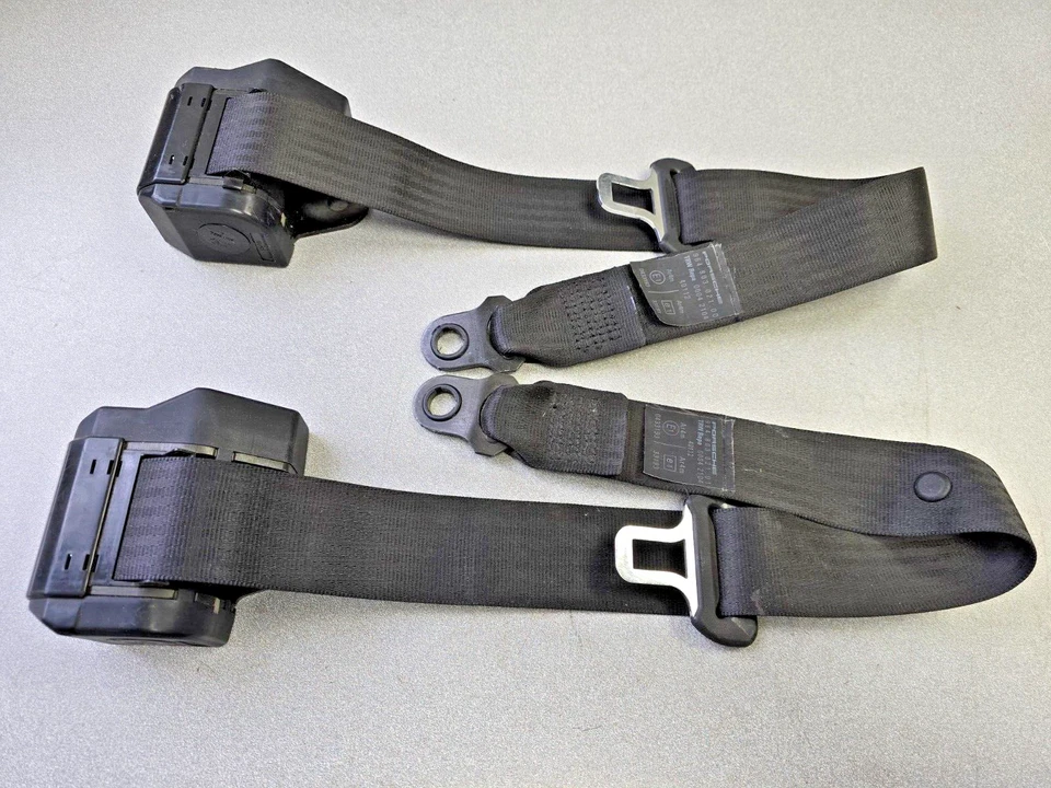 MUY BONITO PAR DE CINTURONES DE HOMBRO TRASEROS ORIGINALES PORSCHE 911 964 CUPÉ Foto 1 de 4