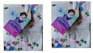Two sets of 5 Pack DISNEY PRINCESS Snow White themed FAT QUARTERS-Cotton Fabric - Picture 1 of 13