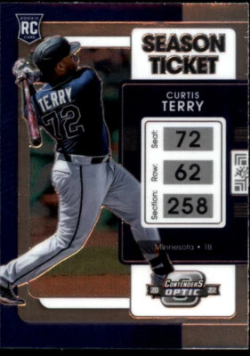 2022 Panini Chronicles Contenders Optic #13 Curtis Terry RC Rookie Twins - Image 1 of 2