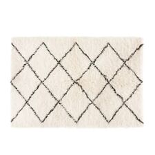 Maisons Grey Cotton & Wool Berber rug in wool and cotton, 160x230