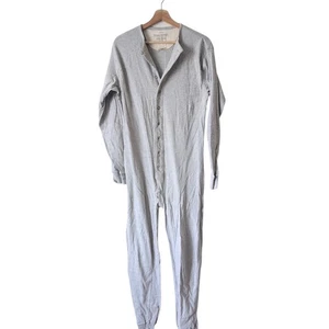 RARE Vtg Banana Republic Cabin Wear 80s 90s Medium 100% Cotton One Piece Pajama - Picture 1 of 9