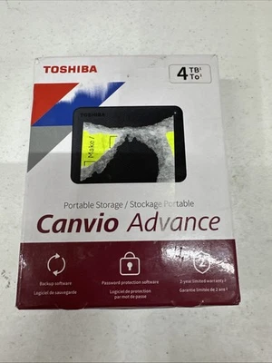 Toshiba Canvio Advance 4TB 2.5" Portable External Hard Drive - Black - Image 1 of 4