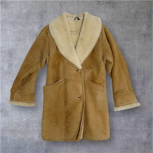 Ardney Made in USA Men Real Mouton Leather Coat Size L Used - Picture 1 of 18