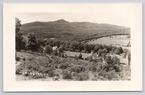 RPPC Aerial View Wilmington VT Vermont Real Photo 1953 Postcard - Picture 1 of 2