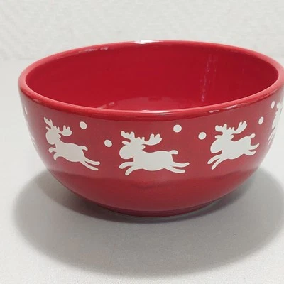 Wächtersbach Fun Factory Keramik Müslischale Elch Emma in rot mehrere vorhanden - Bild 1 von 2