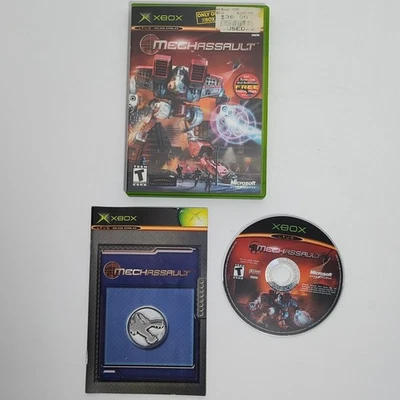 MechAssault (Microsoft Xbox, 2002) Complete In Box Tested Working  - Image 1 of 4