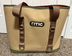 RTIC Tote Bag Tan And Orange Beach Bag - Picture 1 of 9