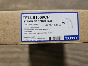 Toto TELLS100#CP Standard Spout Assembly, 0.5 GPM, Chrome - Picture 1 of 2