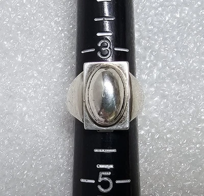 Anillo Modernista Georg Jensen Plata de Ley #84 Talla 3 3/4 Dinamarca 7,9 gr Foto 1 de 4