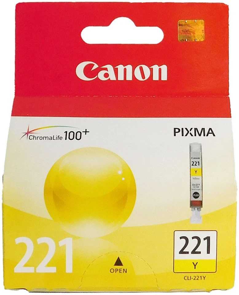 Cartucho de tinta amarilla Canon Pixma CLI-221Y 221 Foto 1 de 1