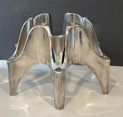 Candelabro pequeño vintage Dansk Gunnar Cyren placa de plata 12 MCM Japón raro años 70 Foto 1 de 4