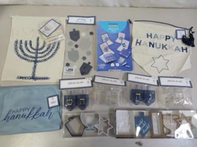 HORIZON Happy Hanukkah Jewish Holiday Assorted Lot Dreidels Apron Cookie Cutters Decor