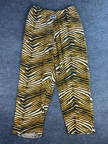 Vintage Zubaz Miami Dolphins Sewn Logo Zebra Striped Pants Adult XL 90s Cover