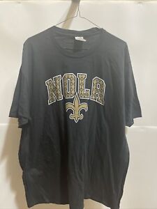 New Orleans saints men’s large Fanatics shirt black Nola