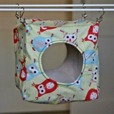 KUSCHELGENERATOR kuscheliges Hängehaus mit 1 oder 2 Eingängen Kuschelwürfel für Ratten - Farbwahl