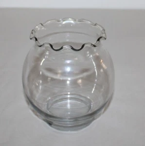 Anchor Hocking 3355DH Fluted Clear Glass Fishbowl Plain Bowl - Picture 1 of 7
