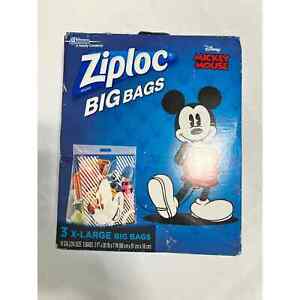Ziploc Disney Mickey Mouse BIG Bags 10 Gallon NIB