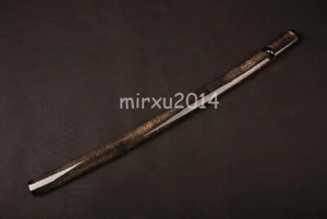 Black Rayskin Saya Sheath Horn Mountings for Japanese Samurai Katana Sword - Picture 1 of 5