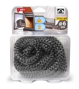 HANSA Keramik Ofen Türdichtung, Fiberglas Seil/Dichtung Ofen Seil 850'C - Bild 1 von 5