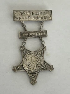 Vtg GAR Grand Army Delegate Medal Port Huron MI Veteran 34 Encampment - Picture 1 of 3