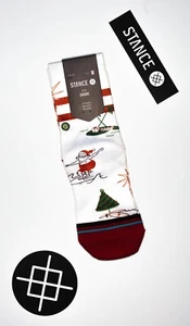 Stance Kids Socks 'Santa In Hawaii Kids' | Youth Medium 11-2 | Crew | NWT - Picture 1 of 4