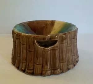 19th C. English Majolica Bamboo Cuspidor / Spittoon - Picture 1 of 8