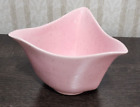 Vtg California USA Pottery Pink Triangle Planter Bowl Speckled