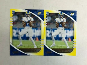 VAN JEFFERSON LOT OF 2 2020 Panini Absolute YELLOW SP RC PARALLELS #196! RARE! - Picture 1 of 2