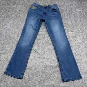 Cinch Jeans Boys Size 16R Blue Denim Whiskers The Skinny Mid Rise Pockets Casual - Picture 1 of 18