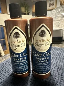 ONE N ONLY COLOR OASIS ARGAN OIL SMOOTHING SHAMPOO &CONDITIONER 12 OZ ANTI-FRIZZ - Picture 1 of 2
