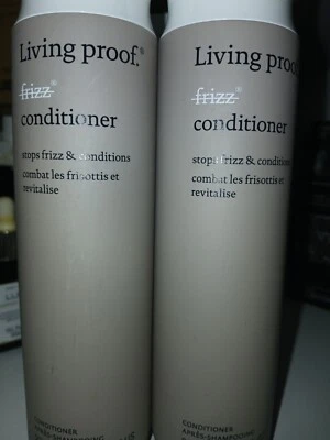 Par de acondicionadores Living Proof SIN FRIZZ JUST detiene el frizz C 8 oz Foto 1 de 4