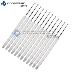 12 Fox Dermal Curette 3mm Surgical Dermatology Instruments  - Picture 1 of 3