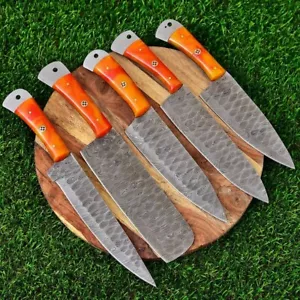 Juego de cuchillos afilados acero de Damasco profesional chef cubiertos carne cuchillos de cocina - Imagen 1 de 4