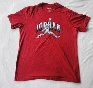 Nike Air Jordan Hombres L Camisa Roja Cuello Redondo Jumpman - Imagen 1 de 6