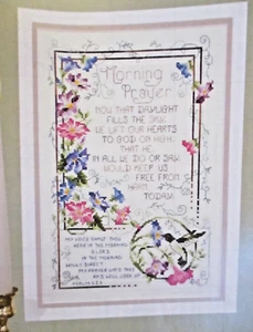 Morning Prayer - Magazine cross stitch pattern - Hummingbirds Morning Glories - Picture 1 of 1