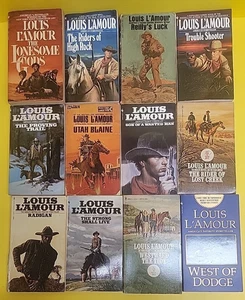 Louis L'Amour Western Novels 12 Book Lot Paperback Lamour  - Bild 1 von 8
