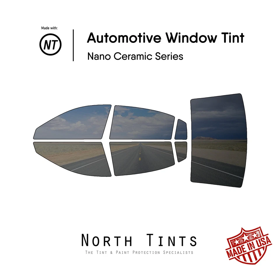 Vidro de carro filme colorido janela pré-cortada nano cerâmica para Nissan Altima 2002-2006 - Imagem 1 de 4